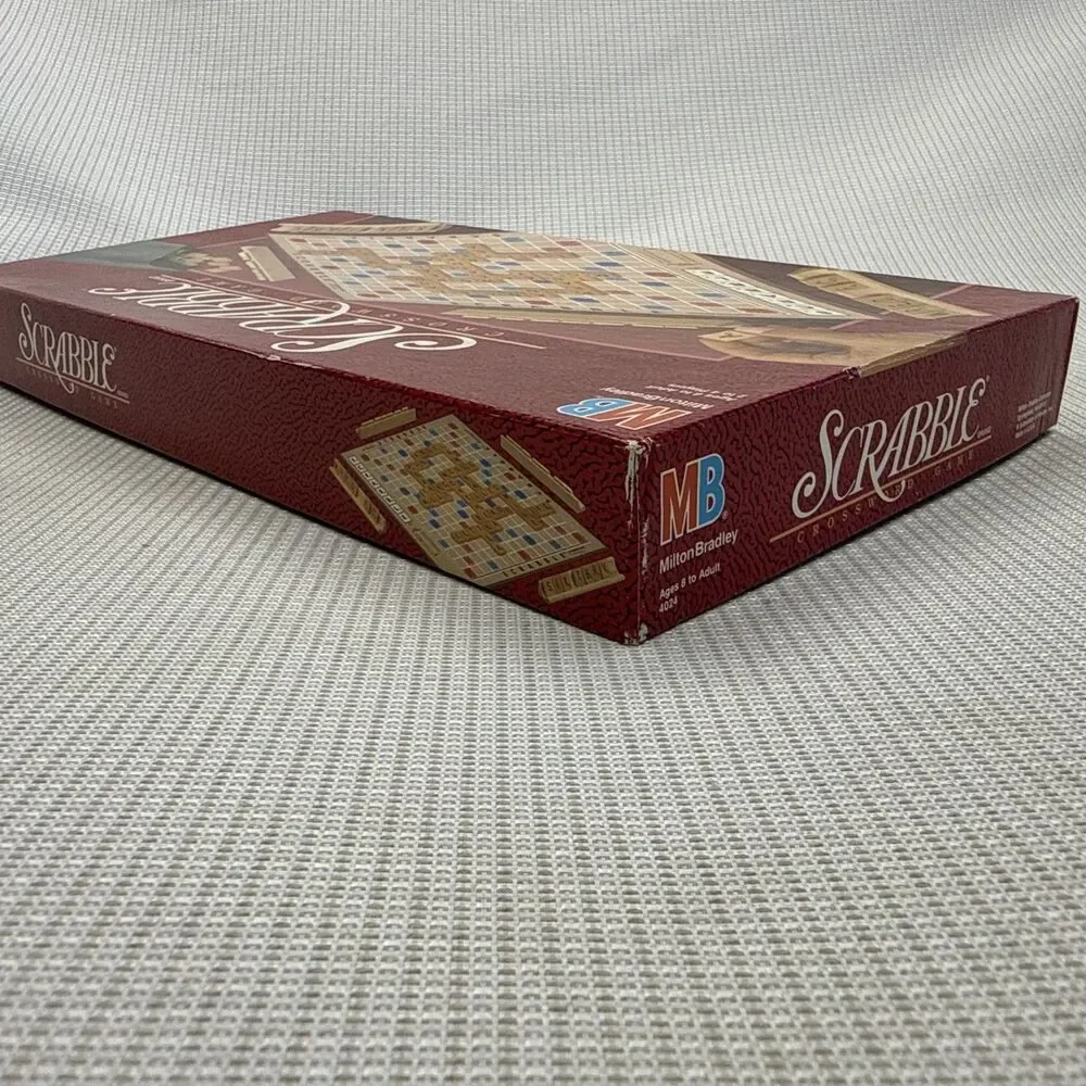 Vintage Milton Bradley Scrabble Complete Game 1989 - Wood Tiles